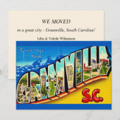 South Carolina Map Moving Ankündigung (Vorne/Hinten)