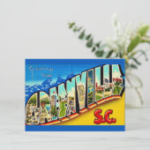 South Carolina Map Moving Ankündigung (Stehend Vorderseite)