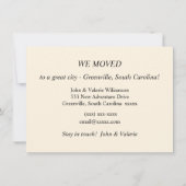 South Carolina Map Moving Ankündigung (Rückseite)