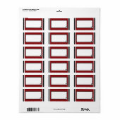 South Carolina Mit Monogramm Design Adressaufkleber (Vorne)