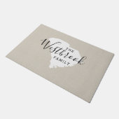 South Carolina Monogram Staat Doormat Fußmatte (Schrägansicht)