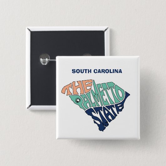 South Carolina Nickname Kunst und Kultur Button (Vorne & Hinten)