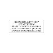 South Carolina Notary Public  Permastempel (Design)