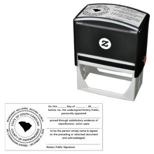 South Carolina Notary Public Recognition Briefmark Permastempel