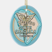 South Carolina Nurse Caduceus Keramik Ornament (Rechts)
