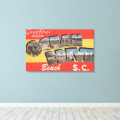 South Carolina - Ocean Drive Beach Leinwanddruck (Insitu (Holzboden))