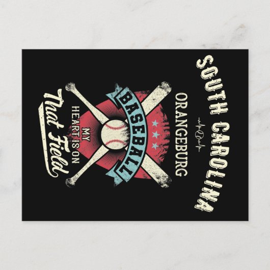 South Carolina Orangeburg Baseball Postkarte (Vorderseite)