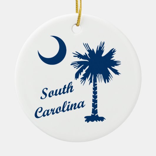 South Carolina Palmetto Keramik Ornament (Vorne)