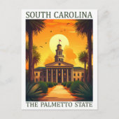 South Carolina, Palmetto Staat USA Travel Place Postkarte (Vorderseite)