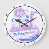 South Carolina Palmetto State Lighthouse Große Wanduhr (Vorderseite)