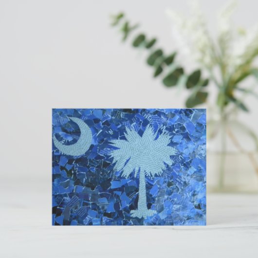 South Carolina Palmetto Tree Postkarte (Stehend Vorderseite)