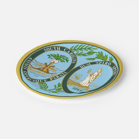 South Carolina Pappteller (Schrägansicht)