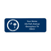 South Carolina - Persönliche Flagge des Palmetto-S (Vorne)