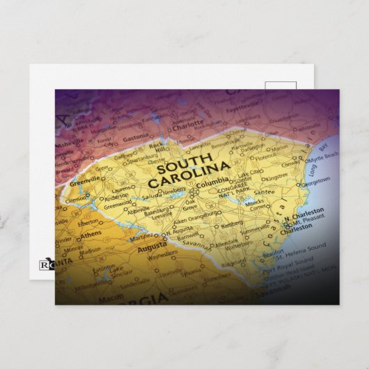 South Carolina Postcard Postkarte (Vorne/Hinten)