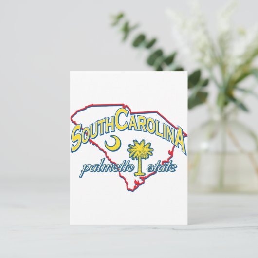 South Carolina Postkarte (Stehend Vorderseite)