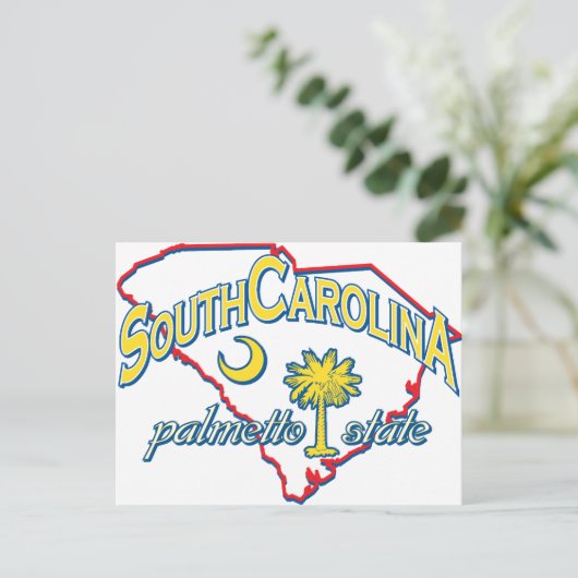 South Carolina Postkarte (Stehend Vorderseite)