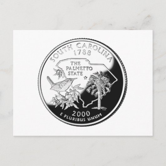 South Carolina Postkarte (Vorderseite)
