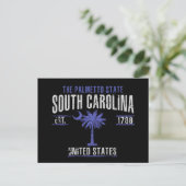 South Carolina Postkarte (Stehend Vorderseite)