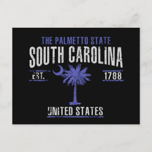 South Carolina Postkarte