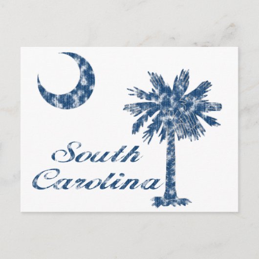 South Carolina Postkarte (Vorderseite)