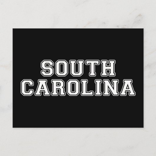 South Carolina Postkarte (Vorderseite)
