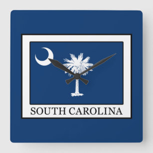 South Carolina Quadratische Wanduhr