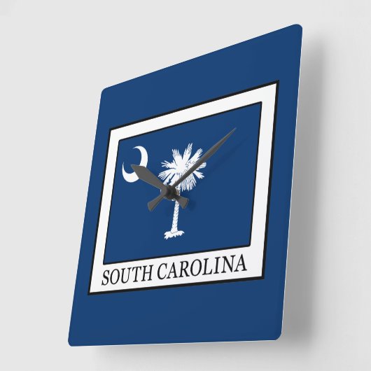 South Carolina Quadratische Wanduhr (Winkel)