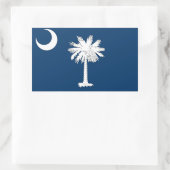 South Carolina Rechteckiger Aufkleber (Tasche)