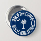 South Carolina Round Emblem Button (Vorne & Hinten)