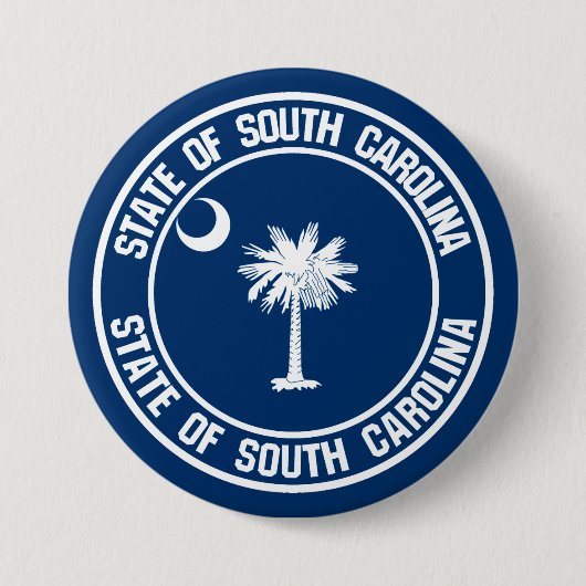 South Carolina Round Emblem Button (Vorderseite)