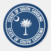 South Carolina Round Emblem Magnet (Vorne)