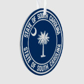 South Carolina Round Emblem Ornament (Vorderseite)