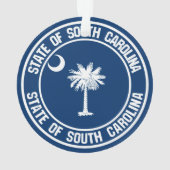 South Carolina Round Emblem Ornament (Rückseite)