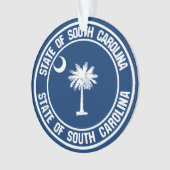 South Carolina Round Emblem Ornament (Vorderseite)