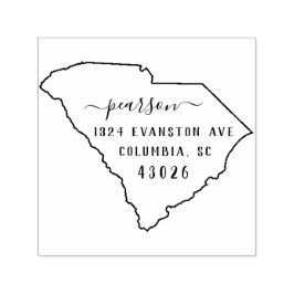 South Carolina Rücksendeadresse Briefmarke Selbstf Permastempel
