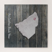 South Carolina Rustikales Staats-Puzzle Puzzle (Horizontal)