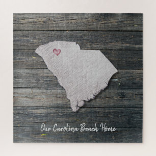 South Carolina Rustikales Staats-Puzzle Puzzle