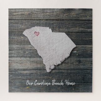 South Carolina Rustikales Staats-Puzzle Puzzle