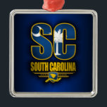 South Carolina (SC) Ornament Aus Metall<br><div class="desc">South Carolina (SC) Geschenkideen.</div>