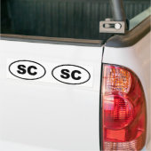 South Carolina SC oval Autoaufkleber (Auf Lkw)