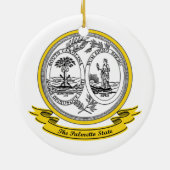 South Carolina Siegel Keramikornament (Hinten)