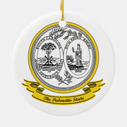 South Carolina Siegel Keramikornament (Hinten)