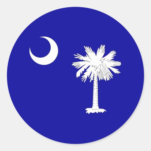 South_Carolina_Staat_flag Runder Aufkleber (Vorderseite)