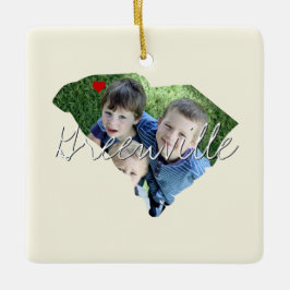 South Carolina Staat Foto Einfügung und Ortsname Keramikornament