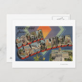 South Carolina (Staat Hauptstadt/Blume) Postkarte (Vorne/Hinten)