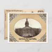 South Carolina Staat Hauptstadt Gebäude Alte Postk Postkarte (Vorne/Hinten)