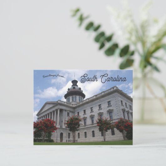 South Carolina Staat Hauptstadt Postkarte (Stehend Vorderseite)