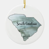 South Carolina Staat Illustration Keramik Ornament (Vorne)