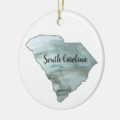 South Carolina Staat Illustration Keramik Ornament (Links)