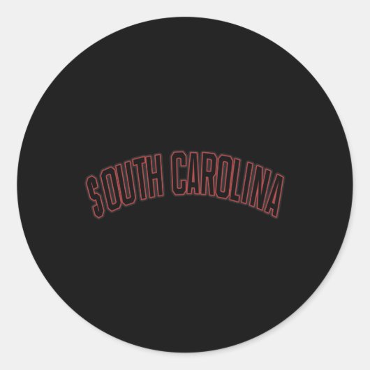 South Carolina Staat Jersey Varsity Runder Aufkleber (Vorderseite)